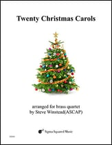 Twenty Christmas Carols Brass Quartet cover